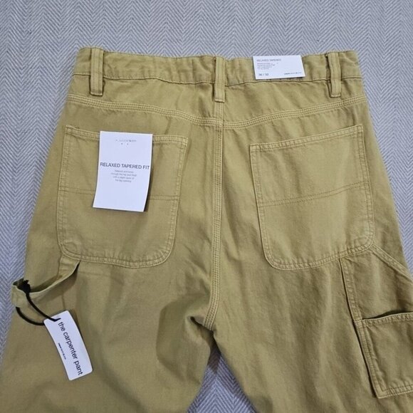 Paper Cloth & Denim Men’s Carpenter Jeans 36 x 32 Relaxed Tapered Beige Y2K - Picture 15 of 16